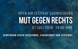 Weiterlesen: Mut gegen rechts - Festival 2018 | Ludwigsburg